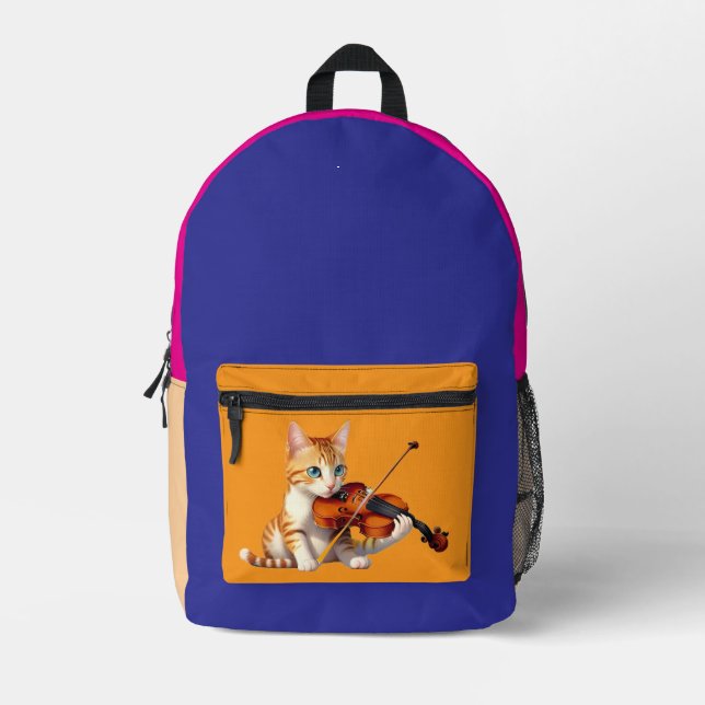 Mochila Impresa Fidel Kitty (Anverso)