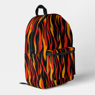 Mochila Impresa Fiery Abstract Pattern