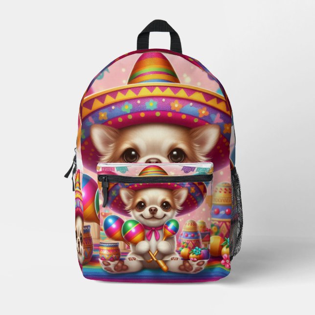 Mochila Impresa Fiesta Chihuahua  (Anverso)