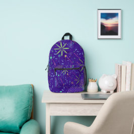 Mochila Impresa Fiesta Crepuscular Morada