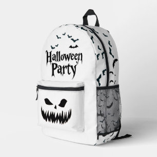 Mochila Impresa Fiesta de Halloween espeluznante murciélagos cara