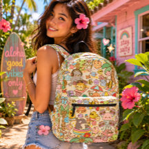 fiesta en la playa de Hawaii Kawaii