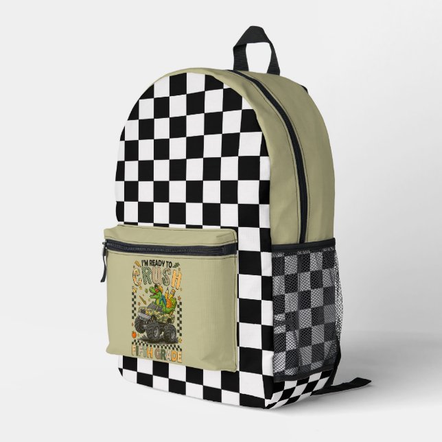 Mochila Impresa Fifth Grade Crusher: Monster Truck Confidence (Esquina derecha trasera )