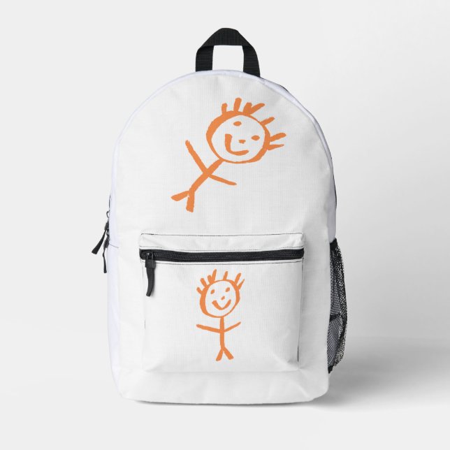 Mochila Impresa figuras humanas (Anverso)