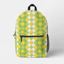 Mochila Impresa Filas alegres del patrón de formas