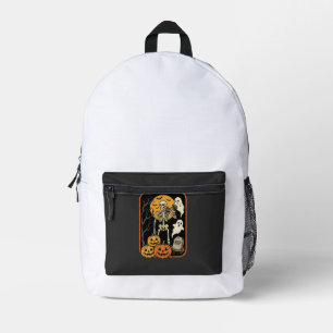 Mochila Impresa Fitness Halloween Esqueleto Fantasma Calabaza Entr