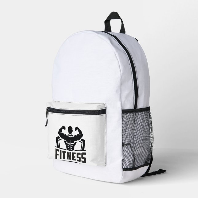 Mochila Impresa Fitness Motivation Graphic | Strong & Active Life (Esquina derecha trasera )