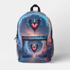Mochila Impresa Flamebound Heart of the Moon – Gothic Cosmic Love 