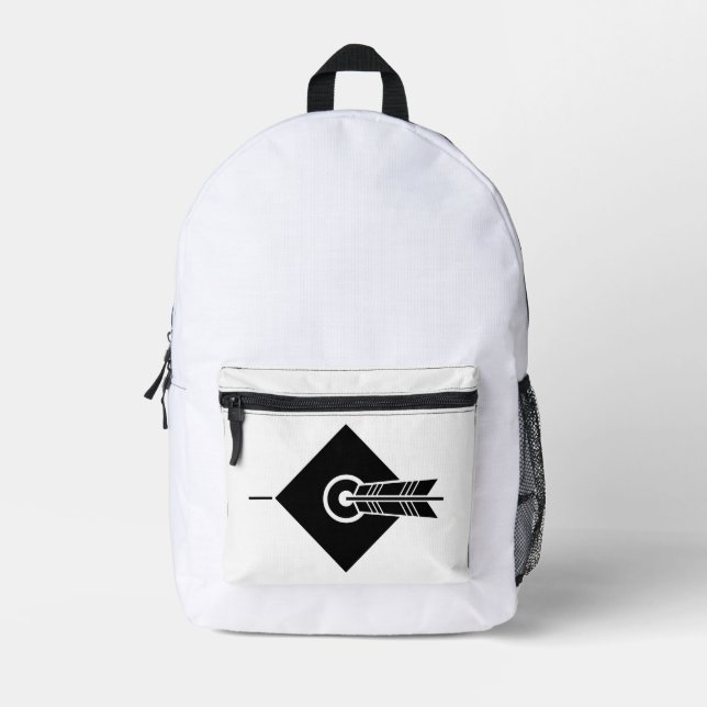 Mochila Impresa Flecha golpea objetivo (Anverso)