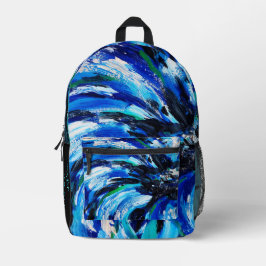 Mochila Impresa Fleur bleue