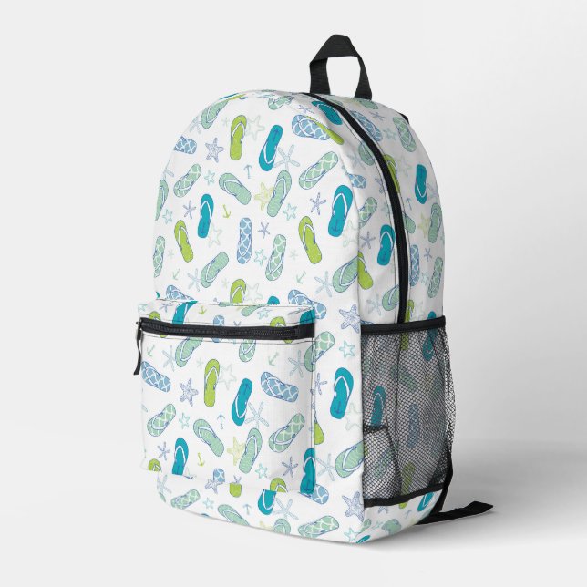 Mochila Impresa Flip Flop Pattern (Esquina derecha trasera )