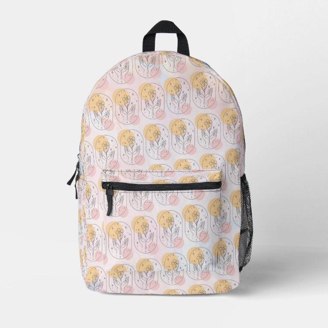 Mochila Impresa Flor (Anverso)
