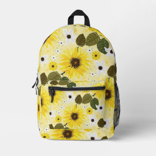 Mochila Impresa Flor amarillo girasol