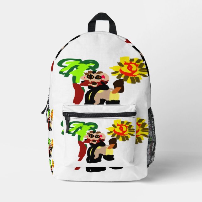 Mochila Impresa Flor cálida de león  (Anverso)