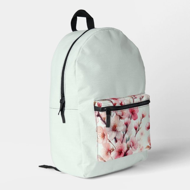 Mochila Impresa Flor de Cerezo (Esquina izquierda trasera)