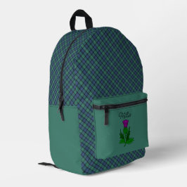 Mochila Impresa Flor de Escocia Clan Tartán