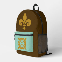 Mochila Impresa Flor de Lis