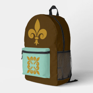 Mochila Impresa Flor de Lis