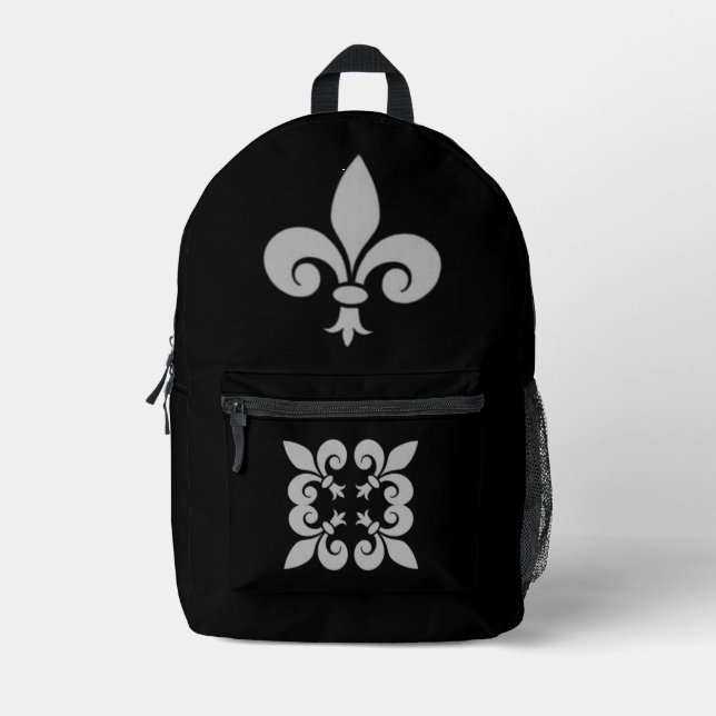 Mochila Impresa Flor de Lis (Anverso)