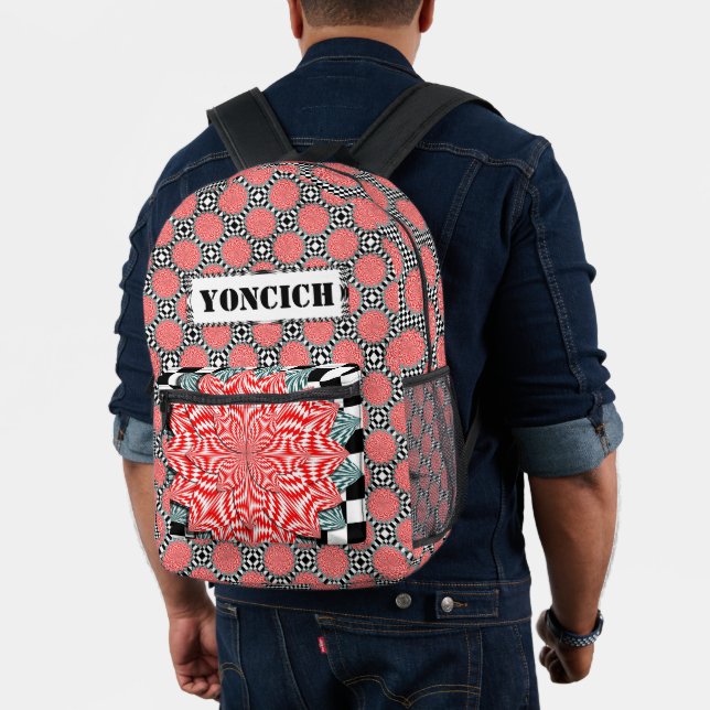 Mochila Impresa Flor digital por Kenneth Yoncich (Insitu (Modelo))