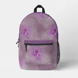 Mochila Impresa Flor morada
