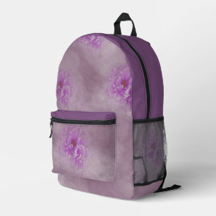 Mochila Impresa Flor morada