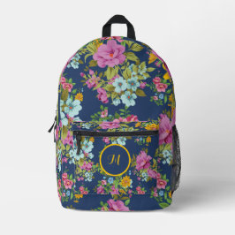 Mochila Impresa Flor silvestre elegante de Boho floral personaliza