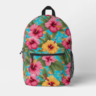 Mochila Impresa Flor tropical de piña