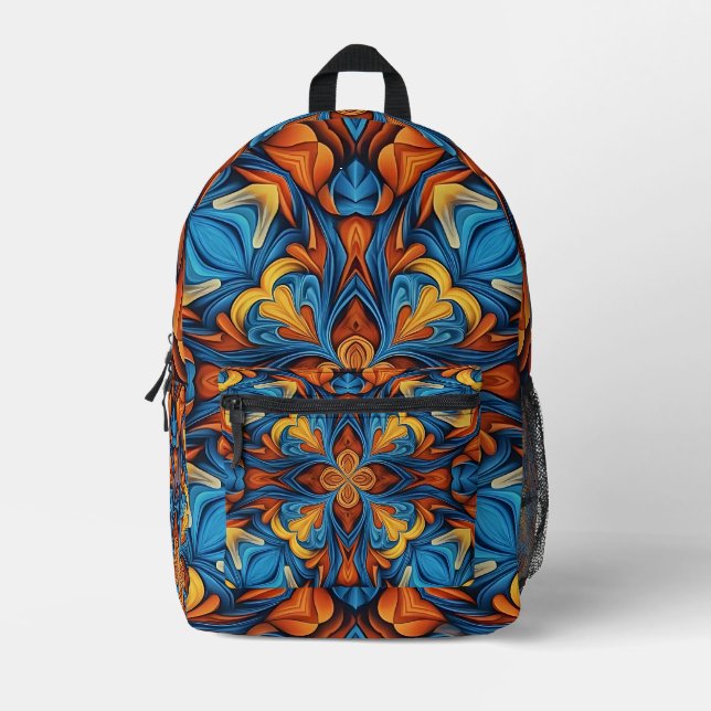 Mochila Impresa "FloraFrenzy" (Anverso)