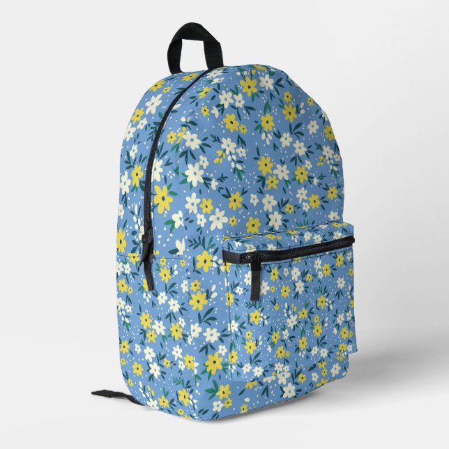 Mochila Impresa Floral (Esquina izquierda trasera)