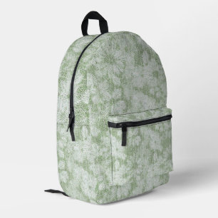 Mochila Impresa Floral Daisy Velvety LIme Green