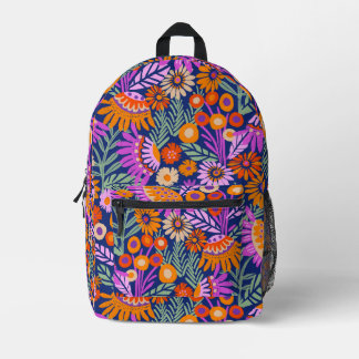 Mochila Impresa Floral de verano audaz