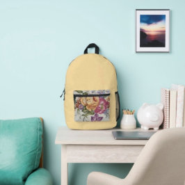 Mochila Impresa Floral Fantasy 