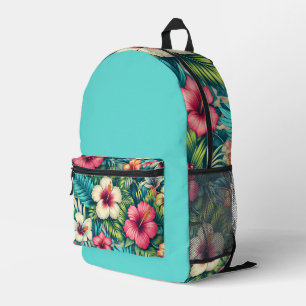 Mochila Impresa Floral hawaiano/tropical