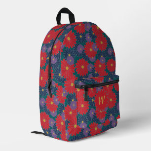 Mochila Impresa Floral Otoñal Salpicada