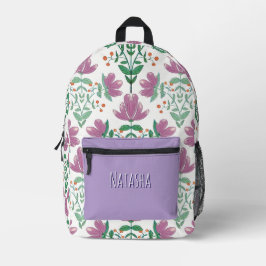 Mochila Impresa Floral personalizada