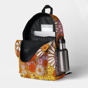 Mochila Impresa Floral Rústica 