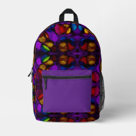 Mochila Impresa Florecimiento Eléctrico