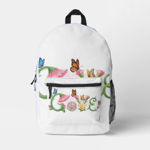 Mochila Impresa Flores Aman 