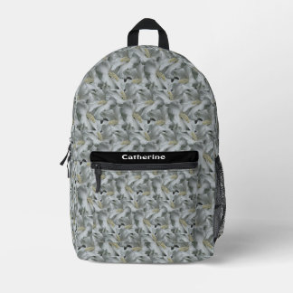 Mochila Impresa Flores blancas hibiscus Bouquet Personalizado