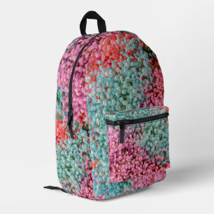 Mochila Impresa Flores de Bebé de Gypsophila Pastel Colorido Pat