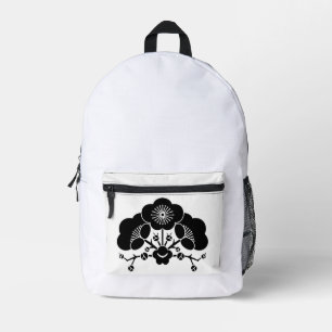 Mochila Impresa Flores de ciruela variadas