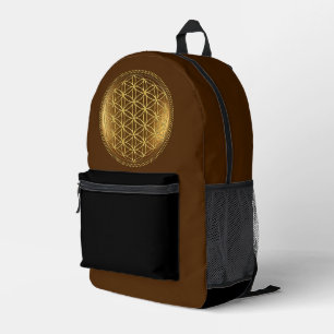 Mochila Impresa FLORES DE LA VIDA - Geometría Sagrada Medaillon 1