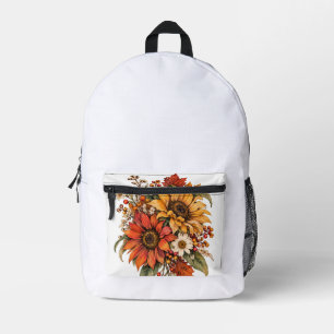 Mochila Impresa flores de otoño