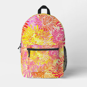 Mochila Impresa Flores de primavera coloridas