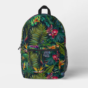 Mochila Impresa Flores de selva tropical