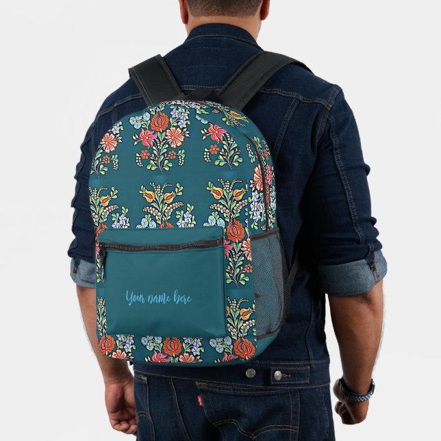 Mochila Impresa Flores húngaras coloridas (Insitu (Modelo))