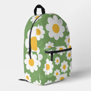 Mochila Impresa Flores Patrón Margarita