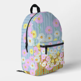 Mochila Impresa Flores silvestres de papel
