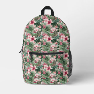 Mochila Impresa Flores tropicales de Hibiscus